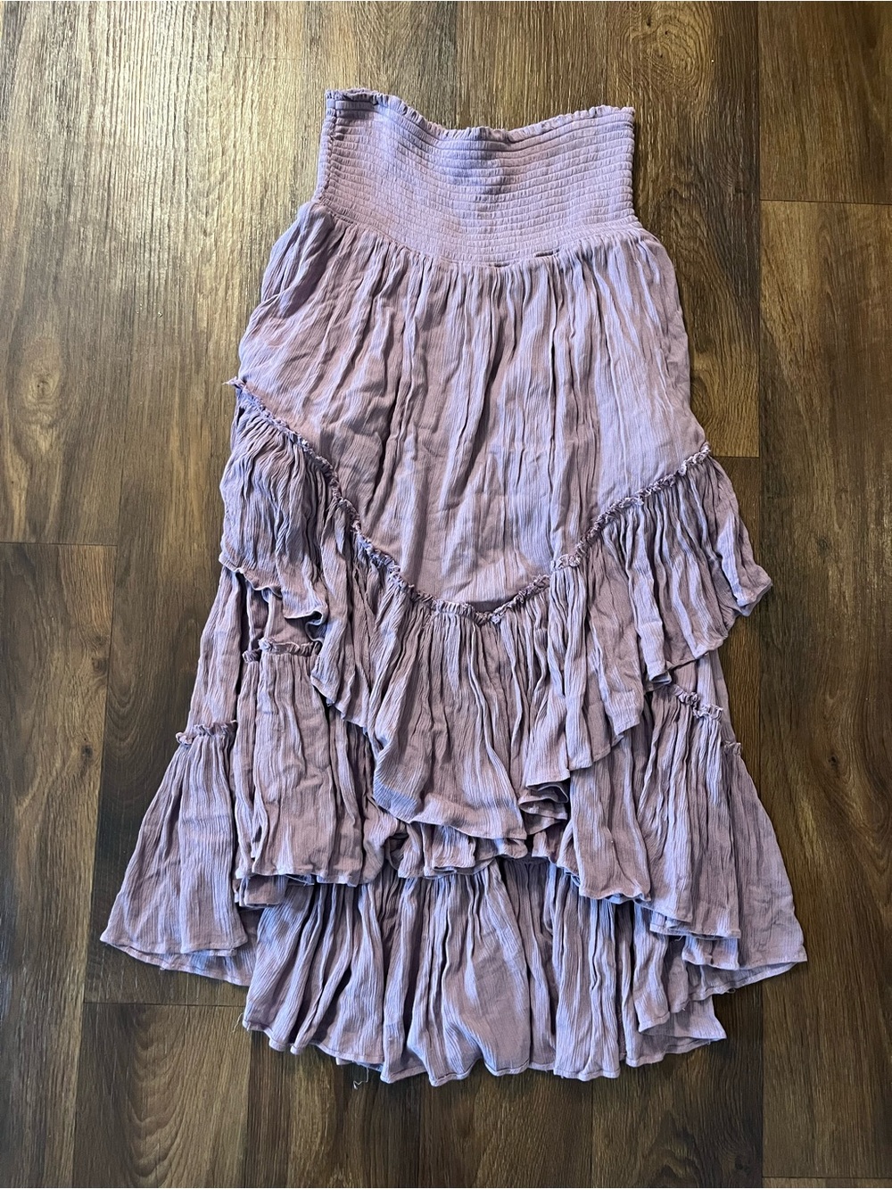Free People The Convertible Skirt Medium Mauve Ruffle